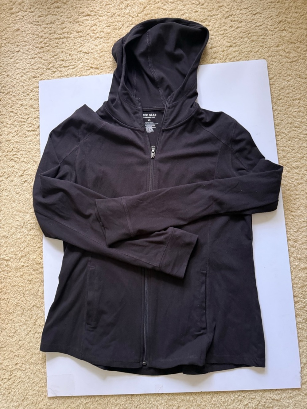 tek gear Women's Hooded Zip Jackets in Black and Navy - Picture 5 of 16
